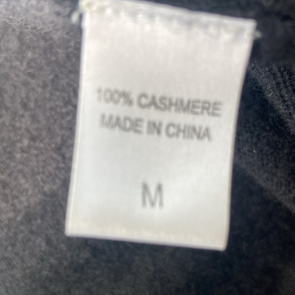 Juicy Couture Black Cashmere Sporty Hooded Zip Sweater - Picture 9 of 9